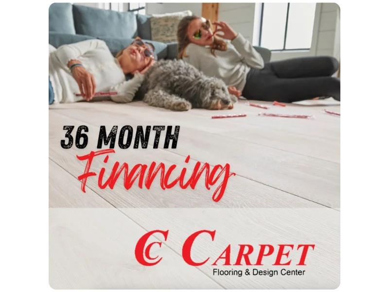 36-month financing from CC Carpet